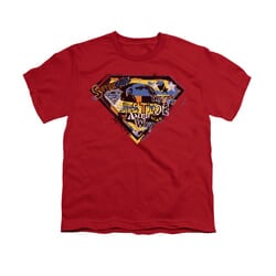 Superman Shirt Kids American Way Red T-Shirt