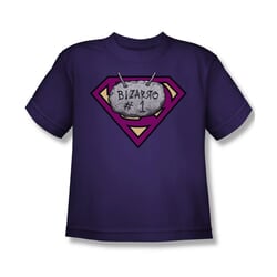 Superman Shirt Kids Bizzaro #1 Purple T-Shirt