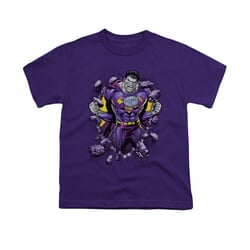 Superman Shirt Kids Bizzaro Breakthrough Purple T-Shirt