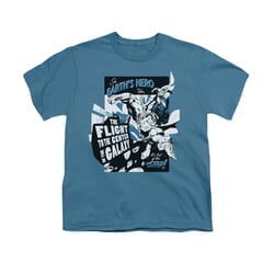 Superman Shirt Kids Center Of the Galaxy Slate T-Shirt