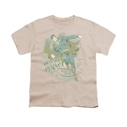 Superman Shirt Kids Defending Earth Cream T-Shirt