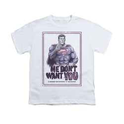 Superman Shirt Kids Don't Want You White T-Shirt