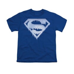 Superman Shirt Kids Ice Shield Royal T-Shirt