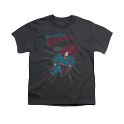 Superman Shirt Kids It Tickles Charcoal T-Shirt