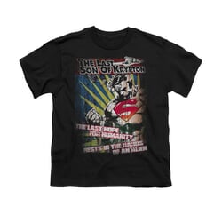 Superman Shirt Kids Last Hope Black T-Shirt