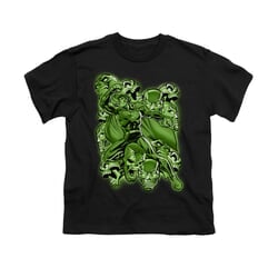 Superman Shirt Kids Metallo Mayhem Black T-Shirt