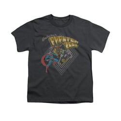 Superman Shirt Kids Phantom Zone Charcoal T-Shirt