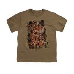 Superman Shirt Kids Urban Collage Safari Green T-Shirt