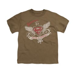 Superman Shirt Kids Victorian Wings Safari Green T-Shirt