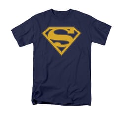 Superman Shirt Maize Shield Navy T-Shirt