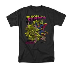 Superman Shirt Metallo Black T-Shirt