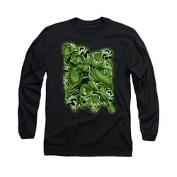 Superman Shirt Metallo Mayhem Long Sleeve Black Tee T-Shirt