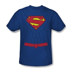 Superman Shirt New Torso Royal Blue T-Shirt