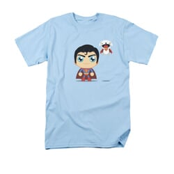 Superman Shirt Round Drawing Light Blue T-Shirt