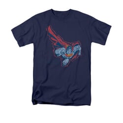 Superman Shirt Scribble And Soar Navy T-Shirt