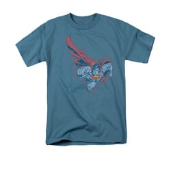 Superman Shirt Scribble And Soar Slate T-Shirt