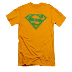 Superman Shirt Slim Fit Brazil Shield Gold T-Shirt