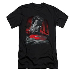 Superman Shirt Slim Fit Bust Black T-Shirt