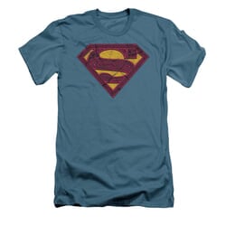 Superman Shirt Slim Fit Celtic Shield Slate T-Shirt