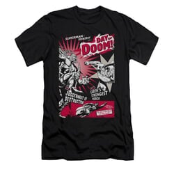 Superman Shirt Slim Fit Day Of Doom Black T-Shirt