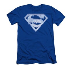 Superman Shirt Slim Fit Ice Shield Royal T-Shirt