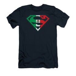 Superman Shirt Slim Fit Mexican Shield Navy T-Shirt