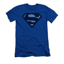 Superman Shirt Slim Fit Navy Shield Royal Blue T-Shirt