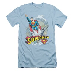 Superman Shirt Slim Fit Skyward Light Blue T-Shirt