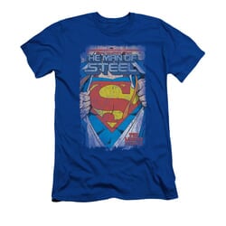 Superman Shirt Slim Fit The Legend Royal T-Shirt