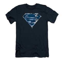 Superman Shirt Slim Fit Water Shield Navy T-Shirt