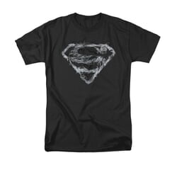 Superman Shirt Smoke Shield Black T-Shirt