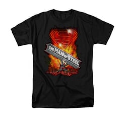 Superman Shirt Steel Girder Black T-Shirt