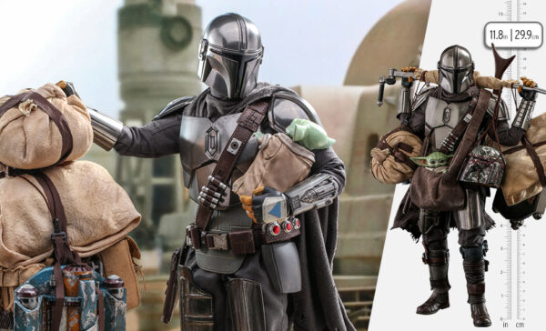 The Mandalorian™ and Grogu™ (Deluxe Version) Star Wars Sixth Scale Figure Set