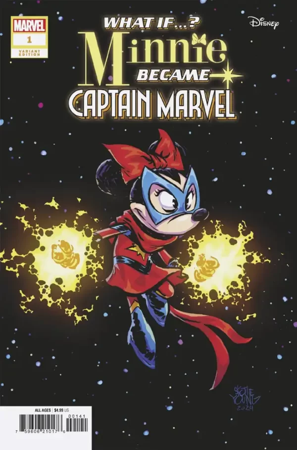 What if Minnie Became Captain Marvel #1 (Skottie Young Variant)