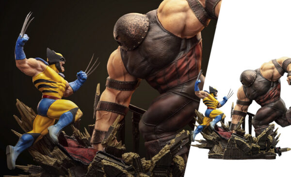 Wolverine vs Juggernaut Marvel 1:10 Scale Statue