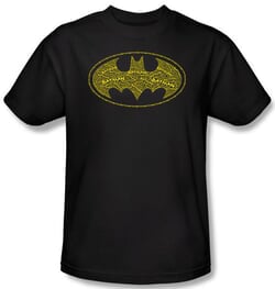 Batman Kids T-Shirt - Batman Type Logo Youth Black Tee