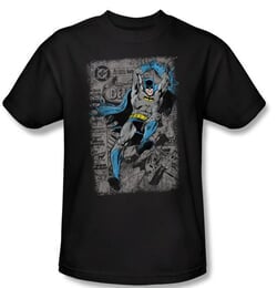 Batman Kids T-Shirt - Detective #487 Distress Youth Black Tee