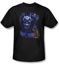 Batman T-Shirt - Arkham Bane Adult Black