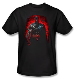 Batman T-Shirt - Red Knight Adult Black Tee