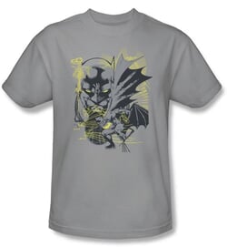 Batman T-Shirt - Symbiotic Adult Silver Tee