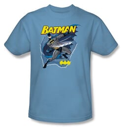 Batman T-Shirt - Taste The Metal Adult Carolina Blue Tee