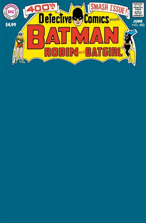 Detective Comics #400 (Facsimile Edition (Cover C - Blank Variant))