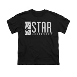 Flash Shirt Kids Star Labs Black T-Shirt