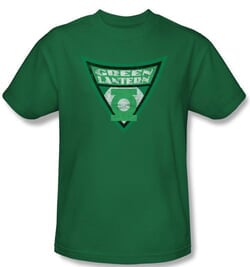 Green Lantern Kids Shirt Green Lantern Shield Youth Kelly Green Tee