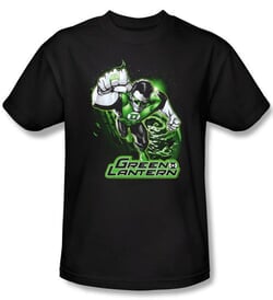 Green Lantern Kids Shirt Green and Gray Justice League Youth Black Tee