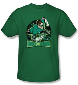 Green Lantern Kids T-shirt In The Spotlight Youth Kelly Green Tee