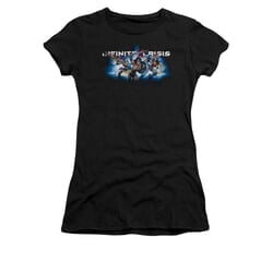 Infinite Crisis Shirt Juniors Wonder Woman Black T-Shirt