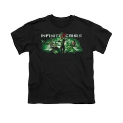 Infinite Crisis Shirt Kids Green Lantern Black T-Shirt