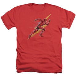 Justice League Movie Shirt Flash Forward Heather Red T-Shirt