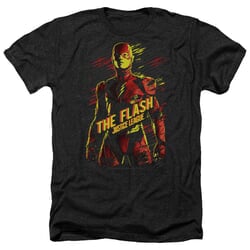 Justice League Movie Shirt The Flash Heather Black T-Shirt